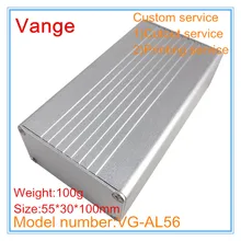 5 шт./лот алюминиевый корпус с песком 6063-T5 алюминиевый корпус diy 55*30*100 мм для проводов