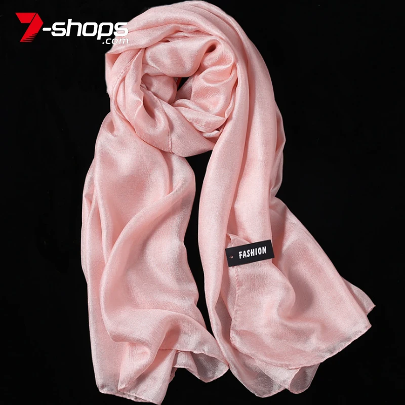 

7-shops 2019 Women Autumn Winter Scarf Flax Solid color beach silk scarf air conditioning shawl cotton Hemp Multi-purpose Scarf