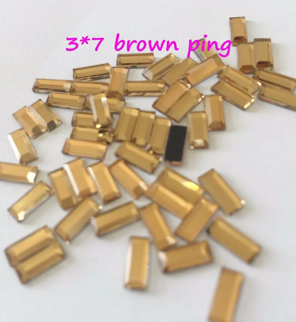 DIY strass Hot Sale square 3*7mm 200pcs/pack Glass Flatback Crystal Hotfix Rhinestones iron on clothes glitter accessaires-in Rhinestones from Home & Garden ...