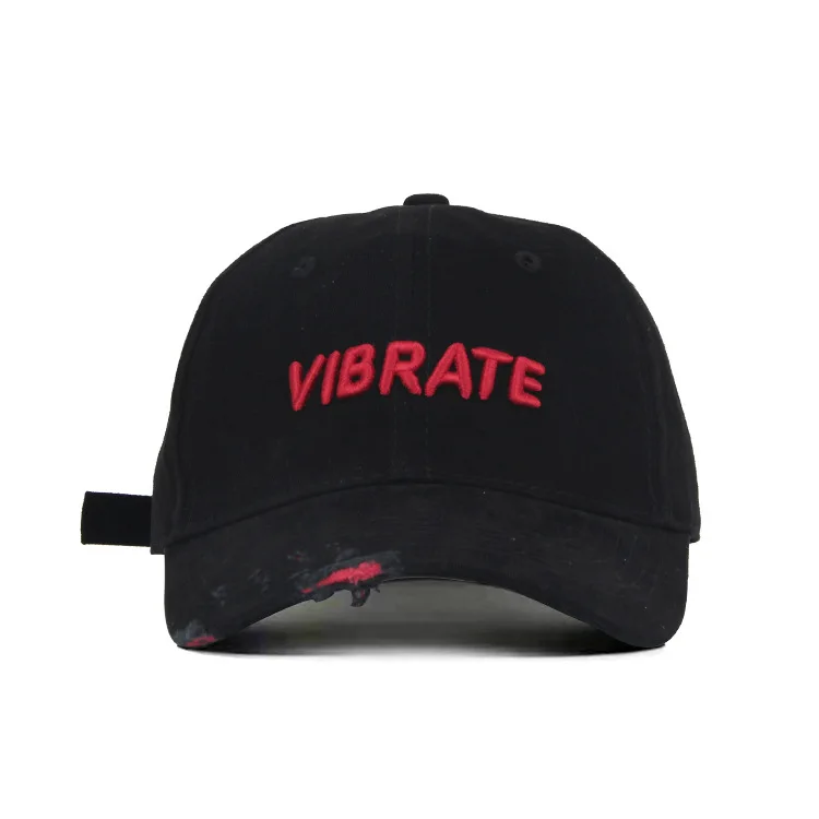 

2019 New Summer broken hole Baseball Cap Ins Hot Sale Red Black White 3 Colors