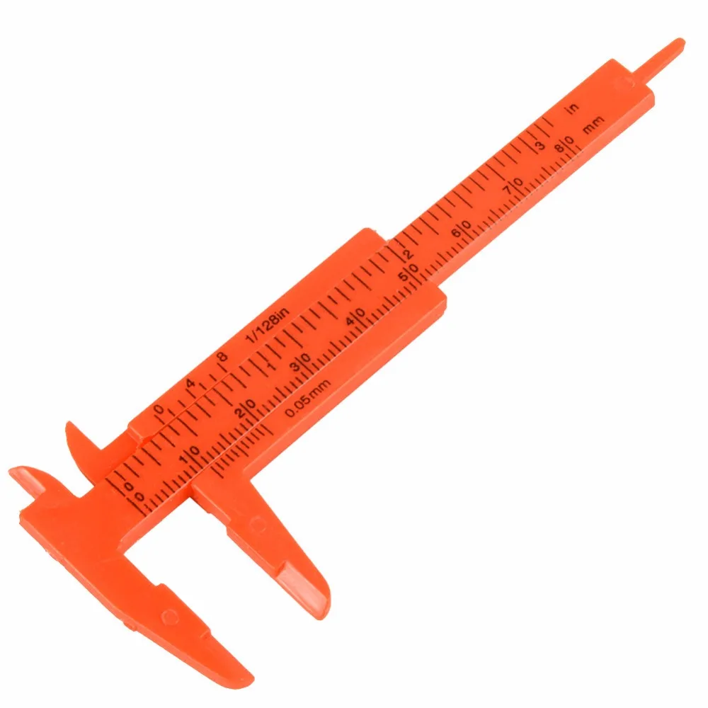 1/2/3pcs Plastic Measuring Tools Mini Vernier Calipers 1 mm/Ruler Micrometer Gauge 80mm 150mm Length Vernier Calipers