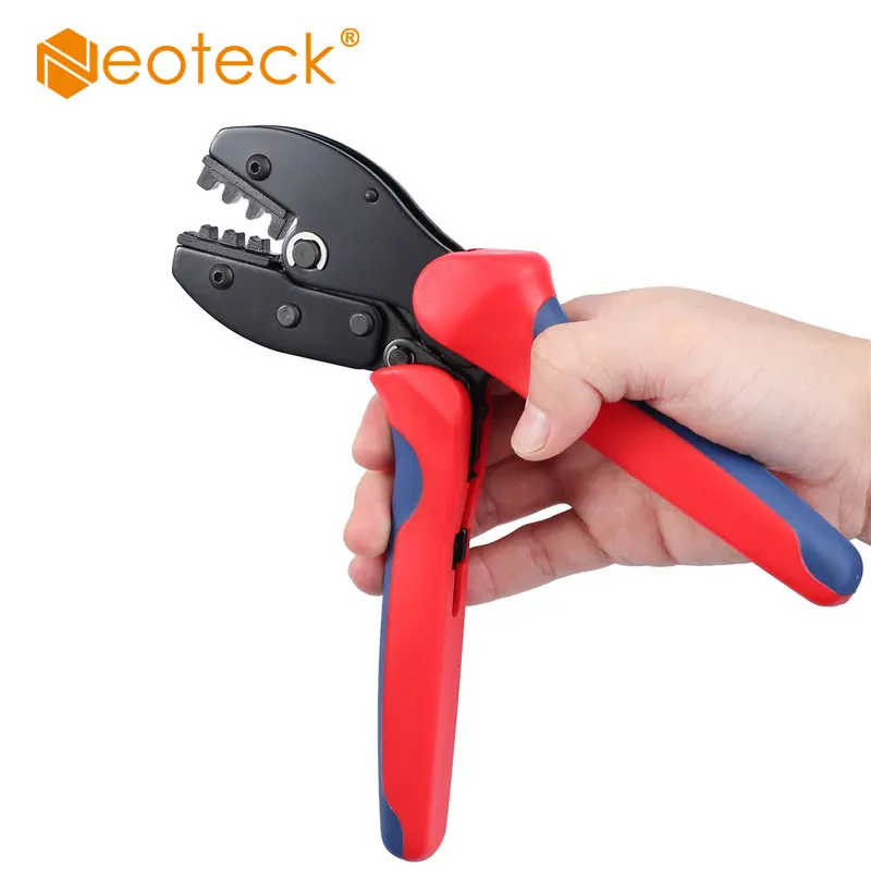 Neoteck Профессиональный обжимные плоскогубцы 2,5/4/6mm2 для MC3/MC4 соединители для солнечных батарей терминал кабель Обжимные Щипцы для соединений инструмент