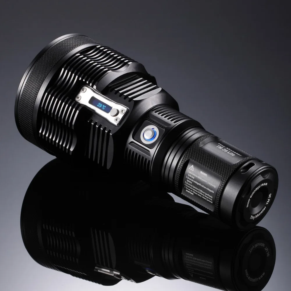 

2019 NITECORE TM36 Lite 1800 Lumens SBT-70 LED Flashlight Rechargeable Searchlight 1100M Beam Distance without 18650 Battey