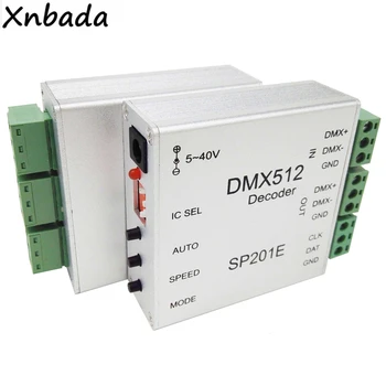 

DMX512 Decoder DMX Led Controller For WS2801 WS2811 WS2812B Led Strip Modules Support 2048Pixels DC5-40V