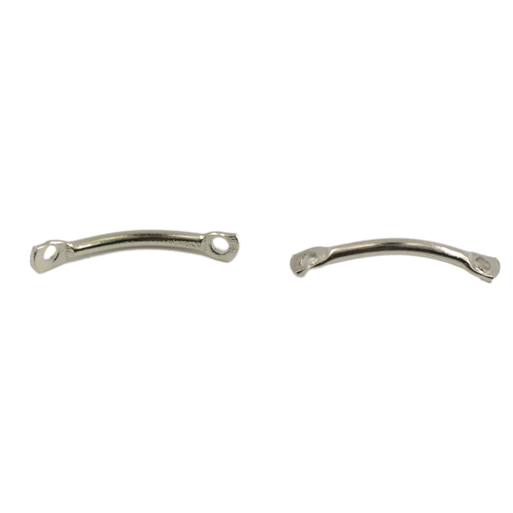 Phenovo Jewelry Making Findings Twisted Bar Connectors for necklaces bracelets earrings Jewelry Findings  Silver