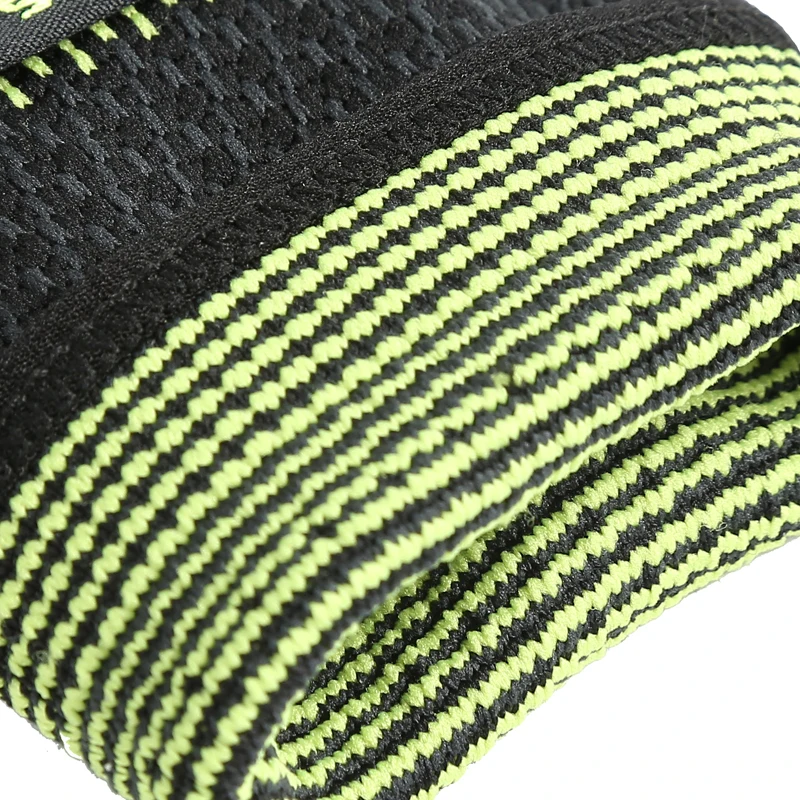 simple elasticity sports safety series green stripe wrist support ST2542