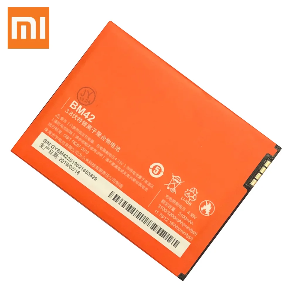 Оригинальный BM45 BM46 BM42 BN41 BN43 Аккумулятор для Xiaomi Redmi Note 4 4X 3 2 Note2 Note3 Note4 сменный