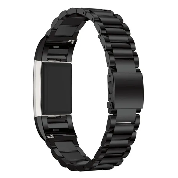 Черный Замена для Fitbit Charge 2 браслет из нержавеющей стали ремешок из нержавеющей стали браслет часы Браслет для Fitbit Charge2 - Цвет: Черный