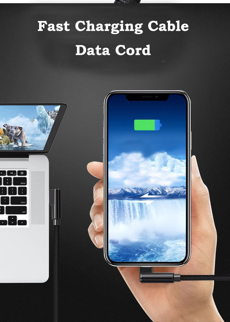 REZ 90 градусов usb type-C кабель для быстрой зарядки телефона type-C кабель для samsung S9 S8 Xiaomi Mi8 MI6 huawei Oneplus USB C