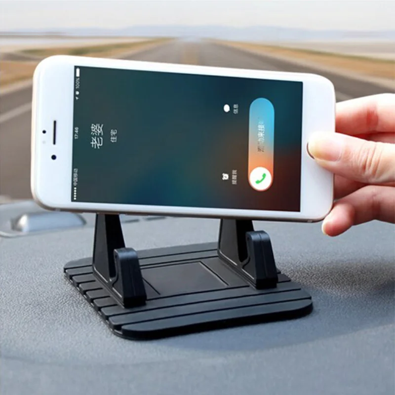 Car GPS Silicone Anti Slip Mat Desktop Bracket Mobile Phone Bracket Stand for IPhone Samsung Holder Auto Interior Accessories