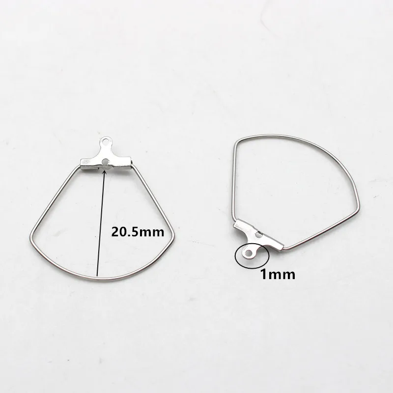 10pcs Stainless Steel Ear Wire Earring Hooks Hoop Connector Diy Earrings Accessories Dangle Charms Jewelry Making