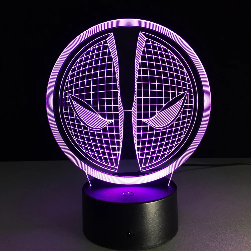 

Superhero Man Figure Spiderman Night Light 3D Lamp 7 Color Led Gradient Night Light Touch Switch LED Night Lamp Creative Festiva