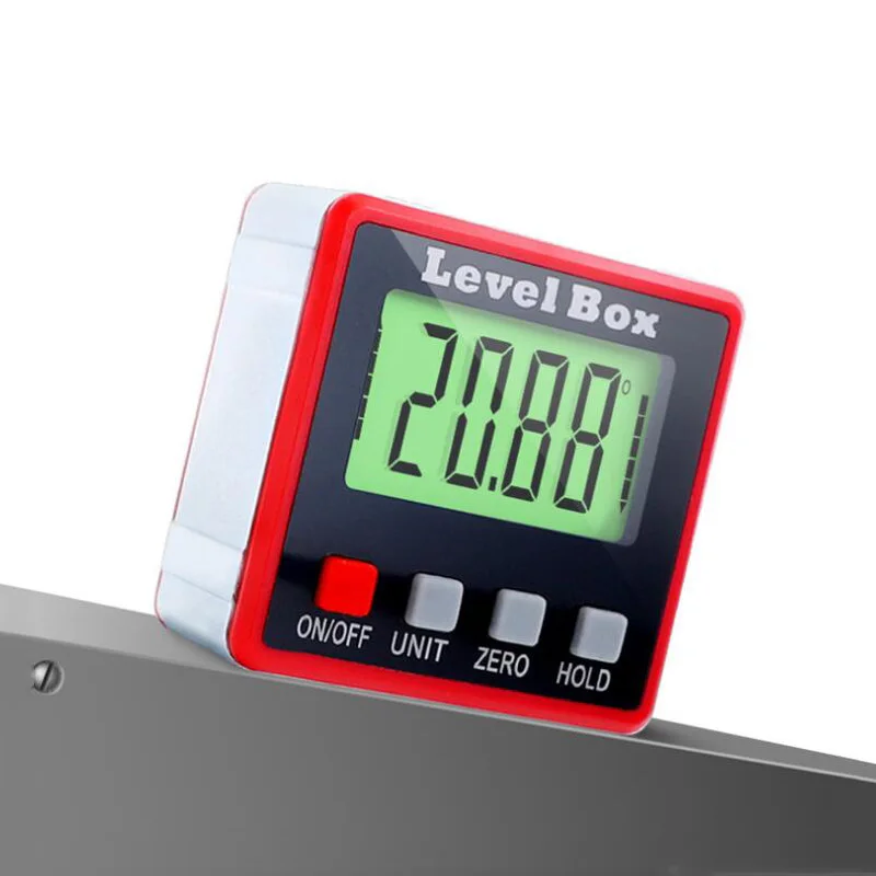 

360 Degree Mini Digital Protractor Inclinometer Electronic Level Box Magnetic Base Measuring Tools Level Box Angle Gauge Meter