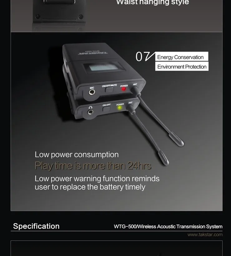Cheap 100m operating range 1 Transmitter+10 Receivers 100% Original Brand New Takstar WTG-500 UHF PLL Wireless tour guide system 7 Cheap 100m operating range 1 Transmitter+10 Receivers 100% Original Brand New Takstar WTG-500 UHF PLL Wireless tour guide system 7