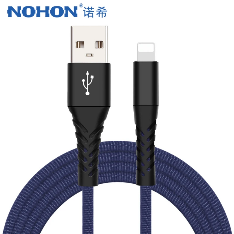 

NOHON USB Cable Lighting For iphone XS Max XR X 8 7 6 6S 5S 5C Plus Charging Sync Data Cable For iPad Mini 1 2 3 4 Charge Line