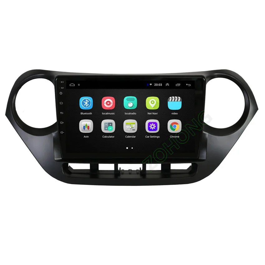 Cheap 2.5D 9 inch Android 8.1 car dvd Multimedia player GPS for Hyundai I10 Auto navigation Radio Stereo recorder BT WIFI map 1