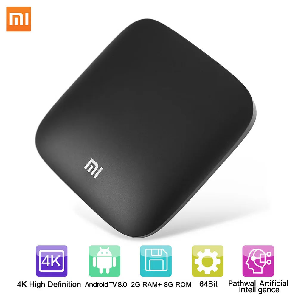  Xiaomi TV Box 3 Smart Android 8.0 4K Ultra HD 8GB WiFi Bluetooth Multi-language DTS Dolby TV Smart 