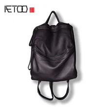 AETOO сумка на плечо, оголовье, Воловья кожа, рюкзак, нейтральная мягкая кожа, индивидуальная Многофункциональная Кожаная Сумка