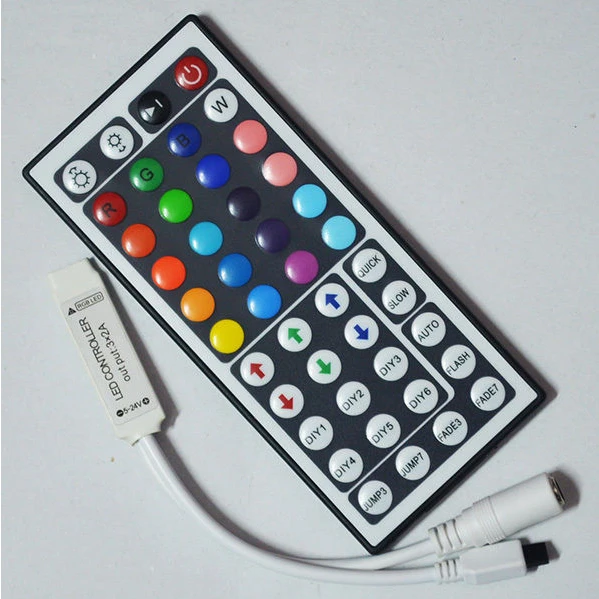 

DC12V 6A Mini RGB led controller with 44 Keys IR Remote Control Dimmer wireless for LED Strip 5050 3528 34 modes
