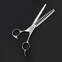 Freelander 6,5 "professional Япония 440c Серебряный парикмахерские Chunker ножницы для парикмахера или домашнего использования
