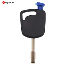 Keyecu Replacement Transponder Key with Virgin Chip 4D60 For Fiesta Mondeo Focus Transit FO21