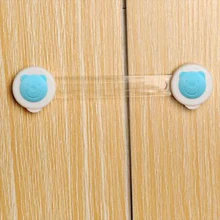 Новые детские защитные шкафа Дверные замки милый медведь дети замки для защиты Анти-для выдвижных ящиков Холодильник туалет замок