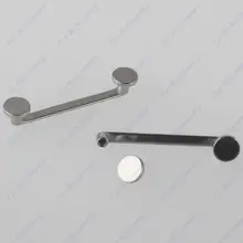 G23 титановый плоский диск дизайн с внутренней резьбой 90 градусов поверхность штанги с покрытием для пирсинга ювелирные изделия для тела