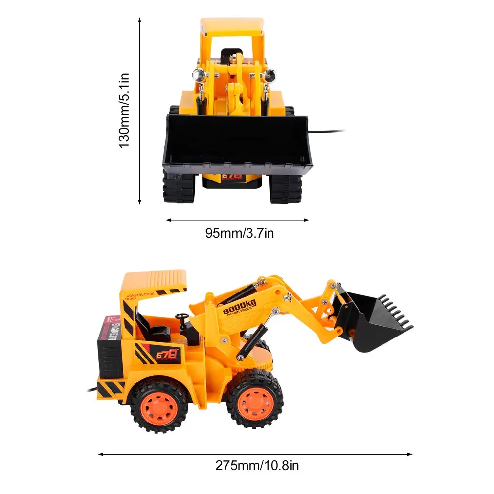 Мальчик RC автомобиль 5CH светодиодный вилочный погрузчик грузовик toscharging RTR