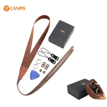 

CANPIS Brown Crazy Horse 75-115cm Adjustable Genuine Soft Leather Camera Shoulder Neck Strap Retro Style Strap