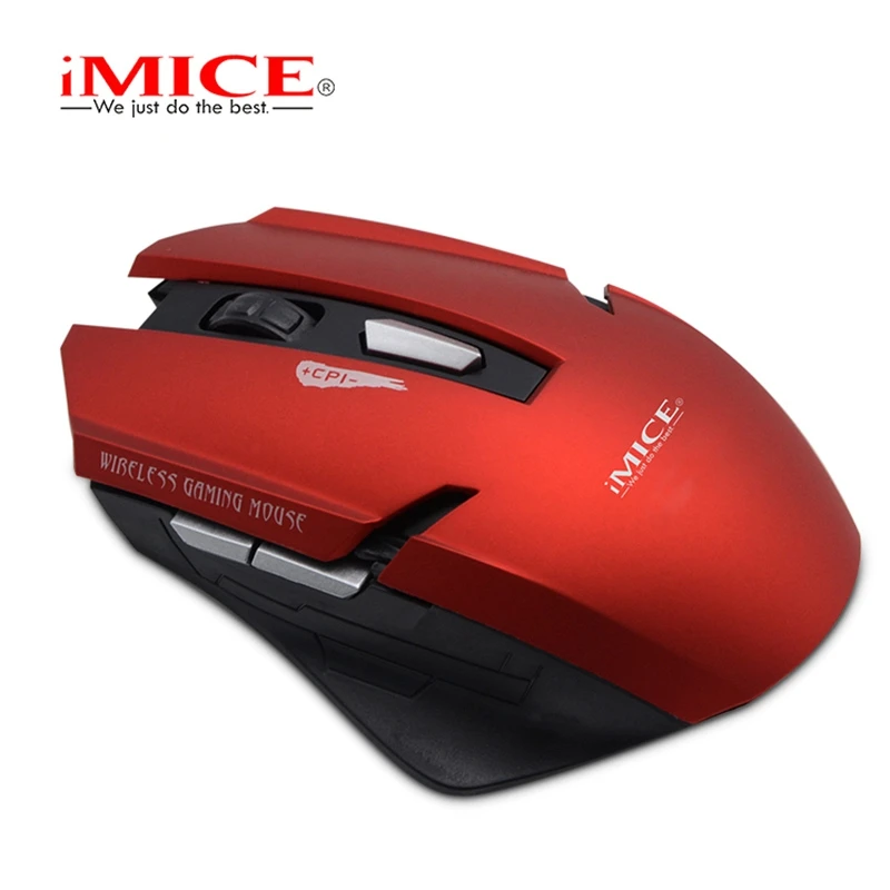 imice 2.4G Wireless Mouse 6Keys 1600DPI Gaming Mouse Mute Silent Optical Game Mice with 2.4G USB Receiver for HPC/Computer