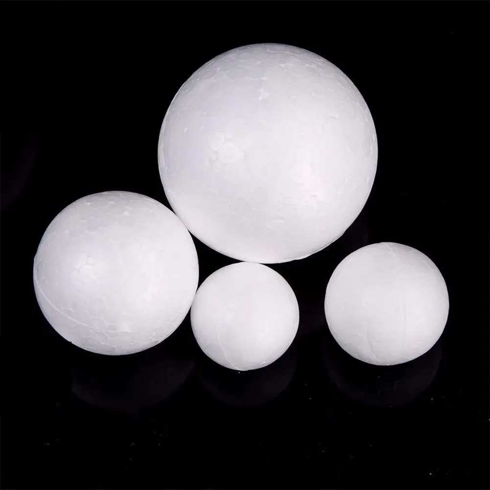 

3/5/8/10cm Modelling Polystyrene Styrofoam Foam Ball White Craft Balls For DIY Christmas Party Decoration Supplies Gifts 10pcs