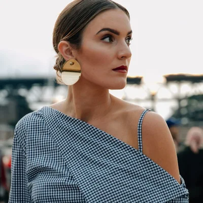 

UAM European Punk Statement Jewelry Silver Gold Circle Drop Earrings Irregular Round Geometric Drop Earring Indian Jewelry Women
