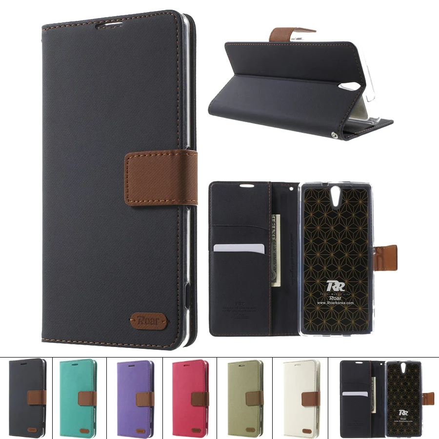 

for Sony Xperia C5 Case ROAR KOREA Luxury Wallet Leather Stand Phone Cover for Sony Xperia C5 Ultra E5553 / Ultra Dual E5533