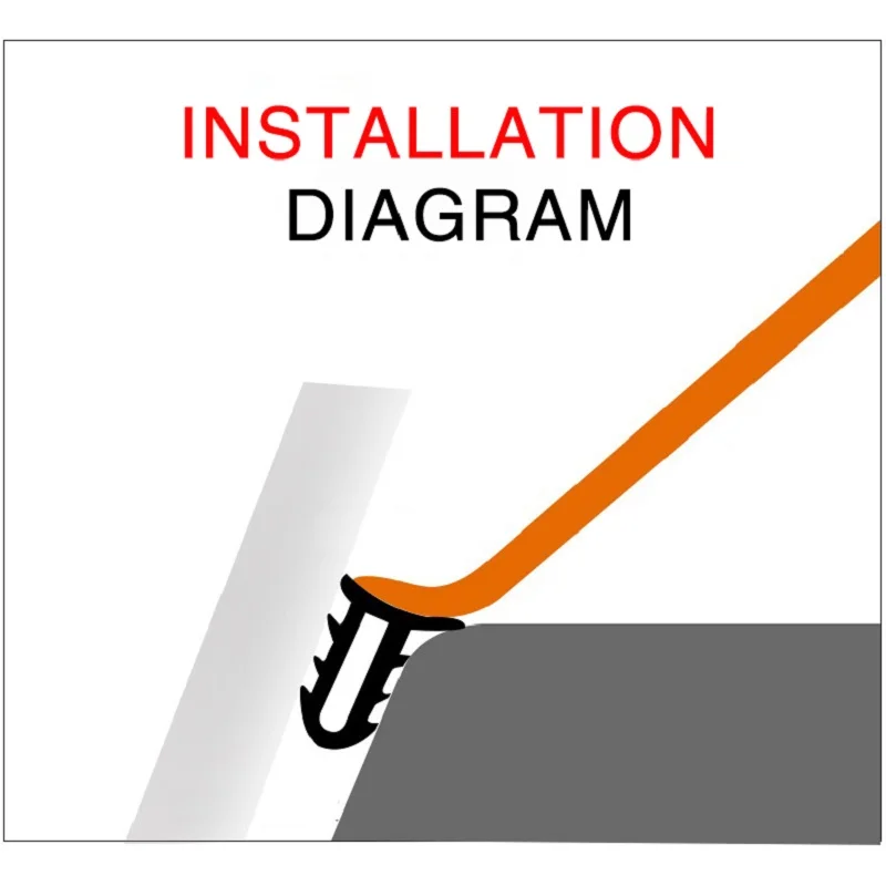 1,6 м авто резиновые уплотнения шумоизоляция Автомобильная уплотнительная лента приборная панель инструмент переднее лобовое стекло автомобиля уплотнение зазор пылезащитный