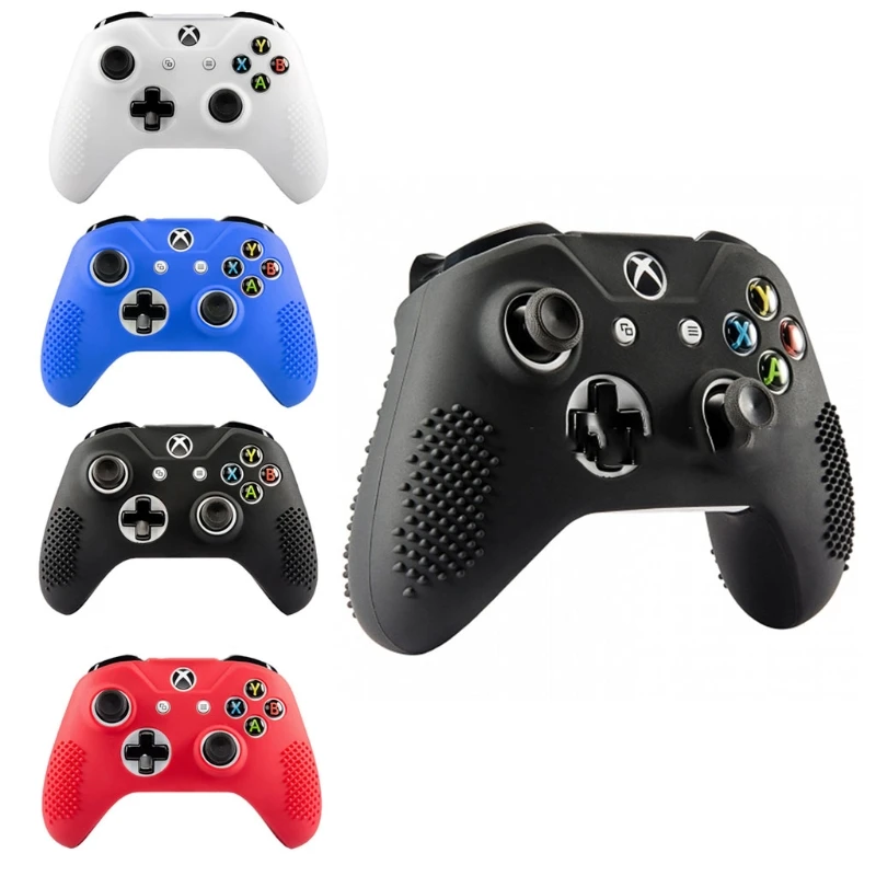 

New Anti-Slip Silicone Cover Case 2 Joystick Caps For Xbox One S Slim / X Controller