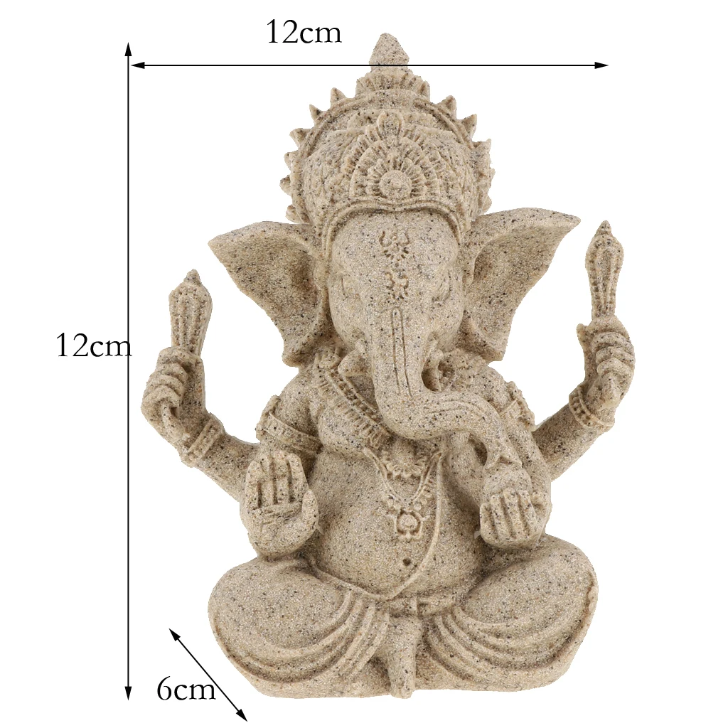 Статуэтка бога слона будды Ganesha декоративное украшение 4 5 дюймов|Статуэтки и