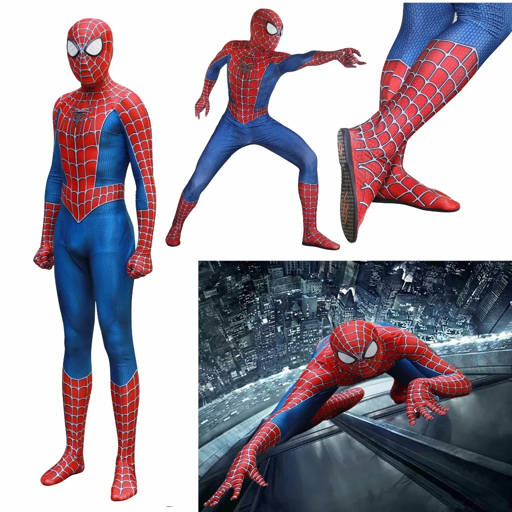 

Halloween Saints' All Hallows' Day comic Raimi Tony spider man Cosplay Zentai Costume tights jumpsuit adults/children/kids