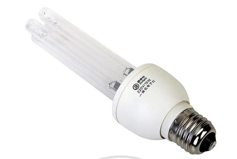 

E27 screw base UVC Germicidal CFL Lamp,220V Wattage: 15W 25W, E27 base for disinfect bacterial kill mites Deodorant