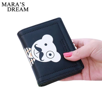 

Mara's Dream Small Dog Women Wallet Cartoon Leather Girls Short Wallets Fresh Tassel Zipper Change Purse Popular Cute Wallets