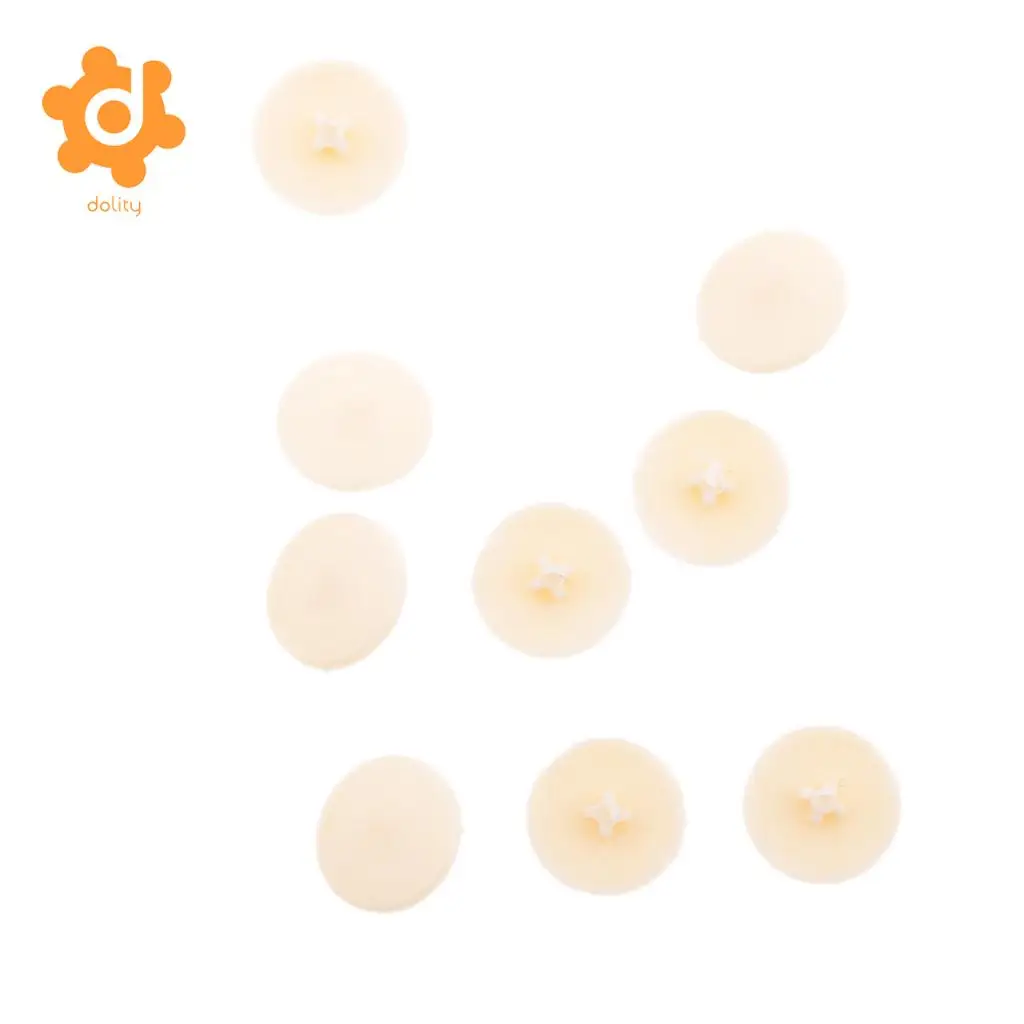 200pcs New Cross Screw Cover Caps Washer Flip Tops Self-tapping Beige+Black