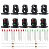 JTD21 10 ensembles Cible Visages Avec Led Ferroviaire Nain Signaux HO OO Échelle 2-lumière Signaux de Trafic Lumière Rouge/vert ► Photo 1/5