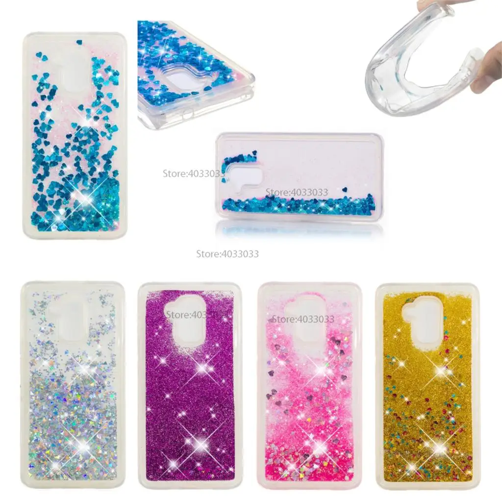 

Case for Huawei Honor 5C C5 NEM-L21 NEM-L51 Dynamic Flow Liquid Flash Crystal Clear Cover for Huawei Honor 7 Lite NEM L21 L51