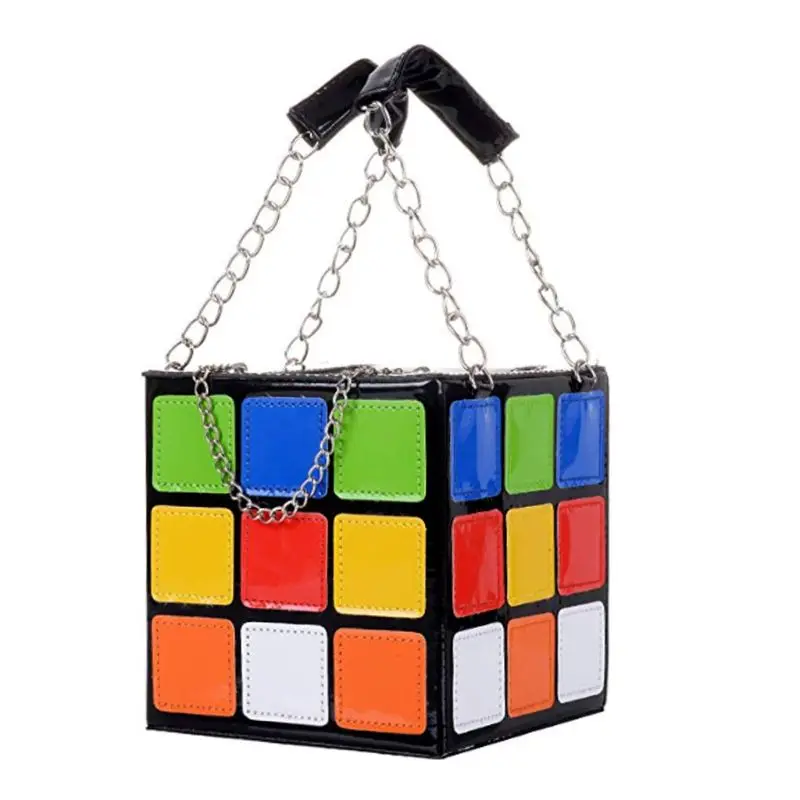 

Women's Cute Cube Shape Handbag Shoulder Bag Clutch Purse for Wedding Prom Party