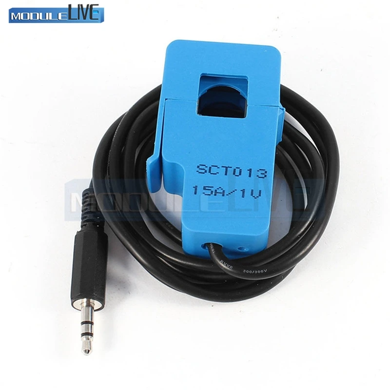 

SCT-013-015 Non-invasive AC Current Sensor Split Core Current Transformer Ferrit Core Material Dielectric Strength 6000V AC/1min
