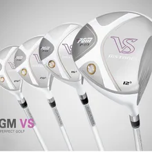 Гольф-клуба женская половина набор 5 контактов для игры в гольф titanium сплав деревянным столбом PGM