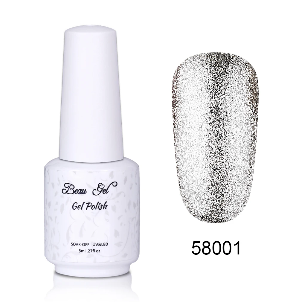 BJJ58001 Beau Гель Супер Bling Звездный Платиновый Гель-лак для ногтей 8 мл 3D Блестящий Гель-лак для Ногтей Сияющий УФ светодиодный Гель-лак - Цвет: BJJ58001