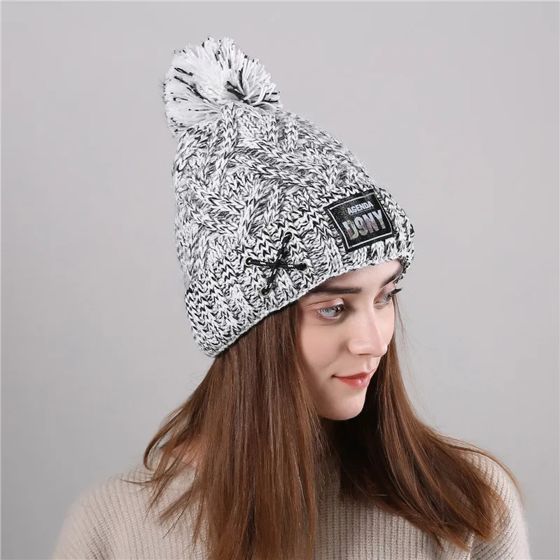 Skullies шапочки Шапки Для женщин Шапки зимние теплые кашемировые Beanie Мода Костюмы Рождественская одежда аксессуары одежды для женщин