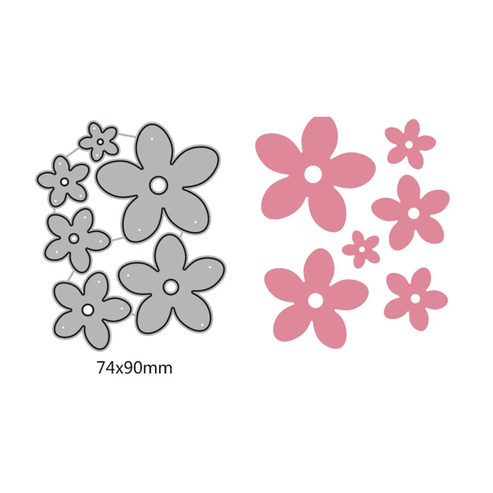 

6pcs Flowers Metal Cutting Dies for Scrapbooking DIY Craft Die Cut Stencils Embossing Paper Photo Cards Decorative New 2019