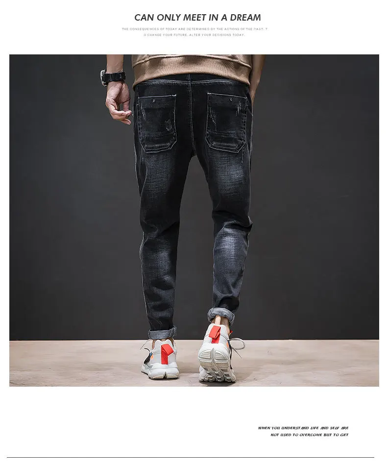 Новинка Moda Masculina Erkek Kot Pantolon эластичные мужские байкерские джинсы Hombre Slim Fit Joggers джинсы брюки Pantalones ковбойский стиль