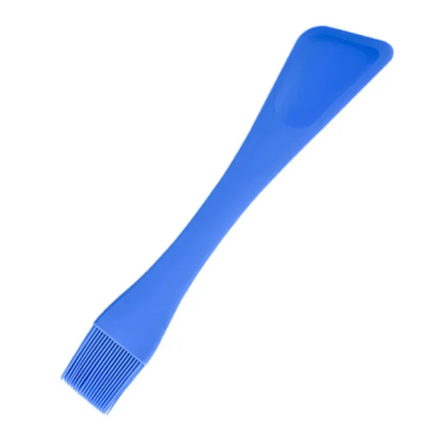 Многофункциональная силиконовая лопатка для крема, торта, антипригарная лопатка для масла, принадлежности для барбекю, инструмент для выпечки, кухонный инструмент для приготовления пищи - Цвет: blue